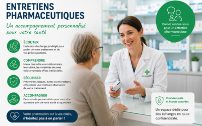 Les entretiens pharmaceutiques : un accompagnement personnalisé au cœur de votre parcours de soins